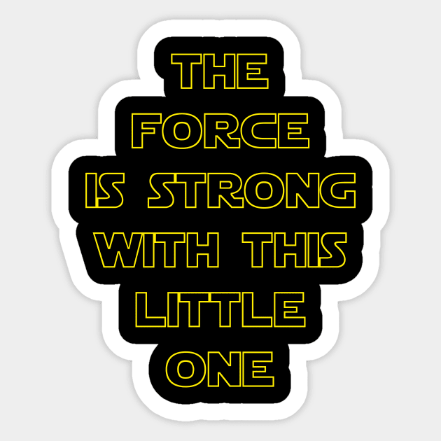 The Force Sticker by retrogameraddict